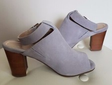 Vionic Orthotic Perk Kaia Heel Peep Toe Shoe w/ FMT Technology, UK4.5 Light Grey