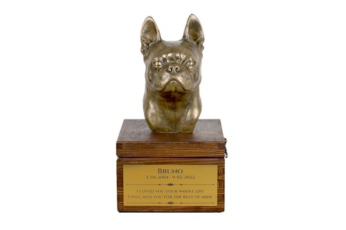 Boston terrier brown urn - terrier,