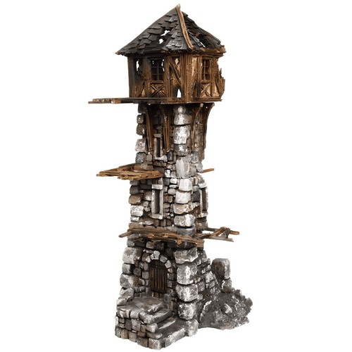 Ruined medieval tower 28mm - medieval,