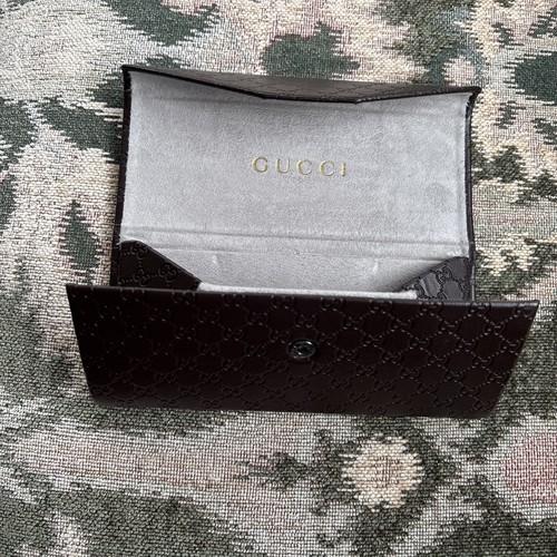 Gucci tri fold brown - brown, leather