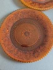 Next Amber Orange Moroccan Style Small Plates Glass