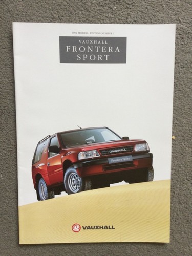 Vauxhall frontera sport 1994 - vauxhall,