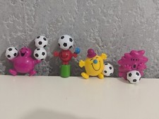MR MEN Set Of 4 Football Pencil Toppers Figures Toys