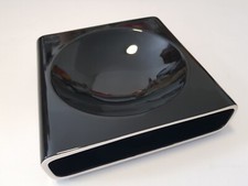 Hub Design contemporary fruit bowl dish black ceramic glaze modernist English