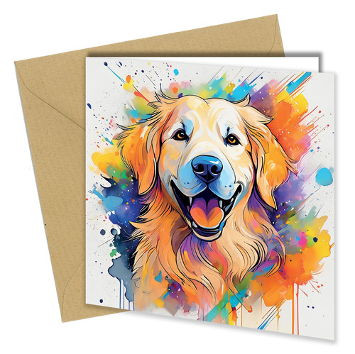 Dog puppy splash watercolor - dog/puppy, of