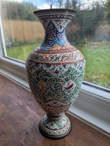 Copper vase hand - vase,