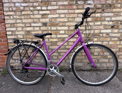Purple 700c hybrid bike - purple,