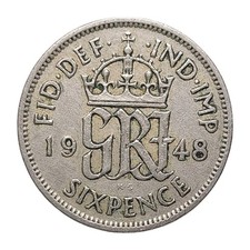 Great Britain Sixpence 1948