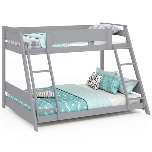 Wood bunk bed frame 1 - bed, 2-in-1