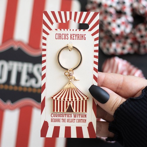 Circus tent keyring - circus,