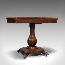 Antique folding card table - folding,
