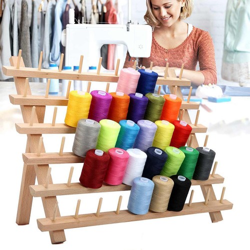 Wood spool holder - wood,