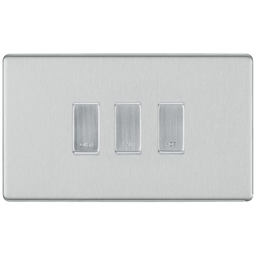 Brushed steel screwless - bg,