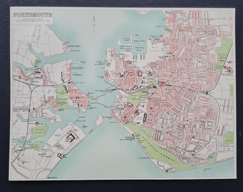 Antique 1903 portsmouth city - antique,
