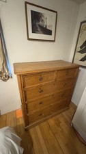 Large antique pine chest of drawers. Beautiful