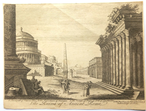 18thc view the ruins of - view,