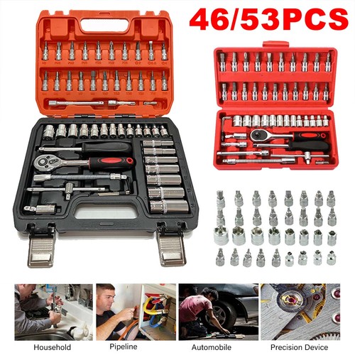 Pcs ratchet socket set - ratchet,