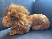 vintage lion cuddly toy, teddy