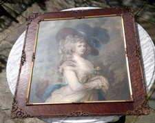 Large Antique Rococo Birdseye