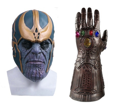 Adult thanos mask gauntlet - adult,