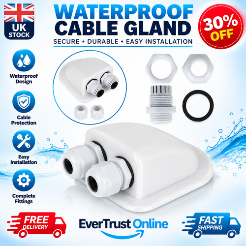 Waterproof dual cable entry - dual,
