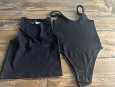 Ladies black seamless set top
