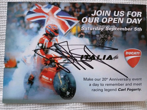 Carl fogarty signed open - signed, day