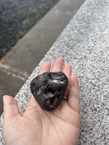 Grey hag stone with - with, single