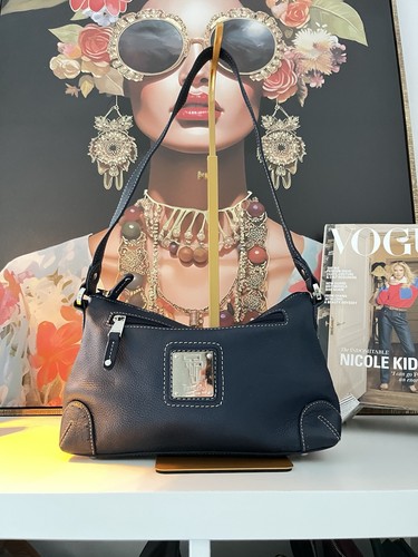 Tignanello navy y2k leather - tignanello,