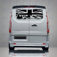 Union Jack & Mountains Graphic