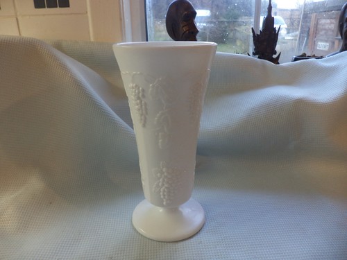 Vintage white milk glass