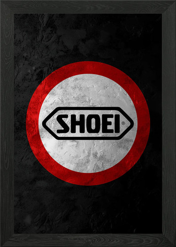 Shoei logo framed wall - shoei,