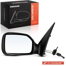 A-Premium Left Side Textured Manual Door Wing Mirror for Peugeot 106 1991-2004