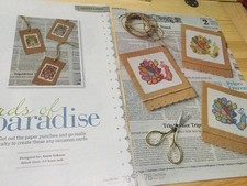 Birds Of Paradise, Peacock Cards Cross Stitch Chart - Annette Eriksson