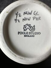 Unusual Poole Pottery Studio Freeform Vase With Design Codes