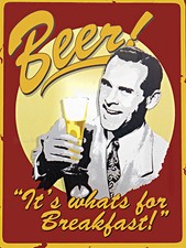 METAL VINTAGE SHABBY-CHIC BEER