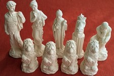 classical CHESS SET LATEX MOULDS. set of 9 