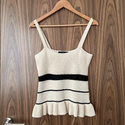 Zara cream black stripe - zara,