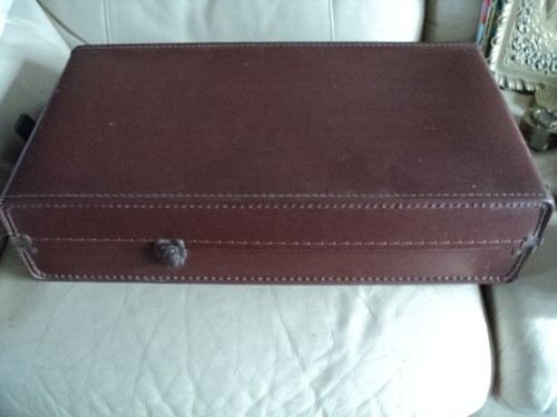 Antique flat suitcase - antique, (gun