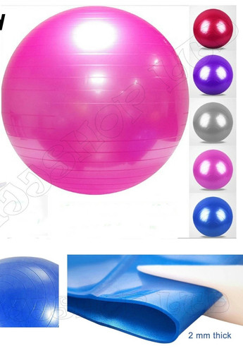 Yoga gym ball 65cm - 65cm, burst