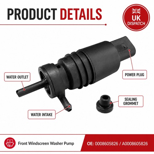 Car front windscreen washer - front,