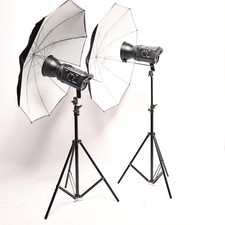Bowens Gemini GM400 Twin Head Studio Flash Kit With Stands -VM 3999-