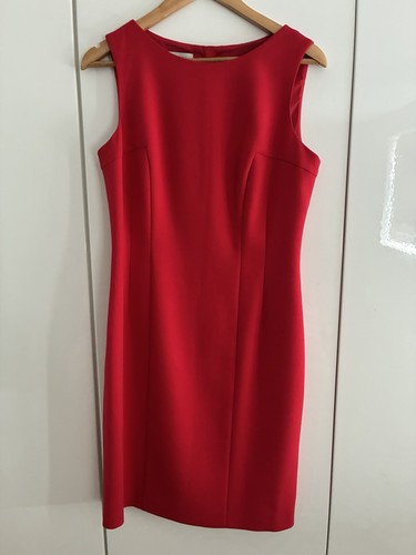 Hobbs bright red fitted shift - hobbs,