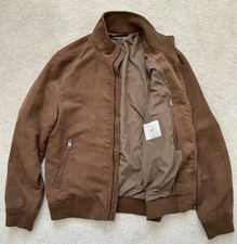 Mango Tan Faux Suede Bomber
