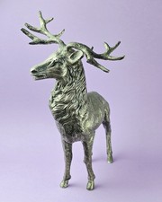 Vintage Silver Plated Stag