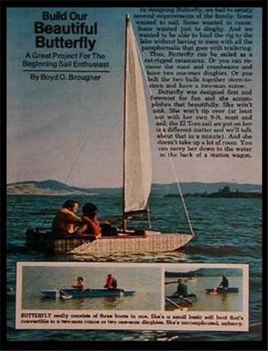 Sailing catamaran sailboat - 8',