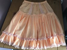 Peach coloured Rockabilly 50’s style swing and jive petticoat, sizes 8 to 26