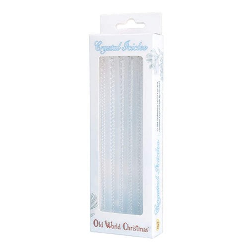Crystal icicles ornament set - icicles,