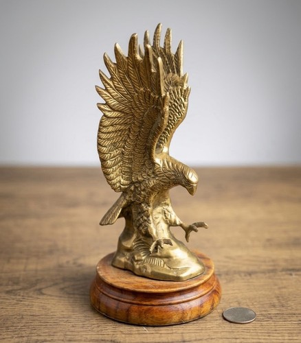 Vintage solid brass - vintage, eagle