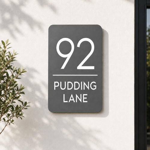 Personalised door sign house - door,